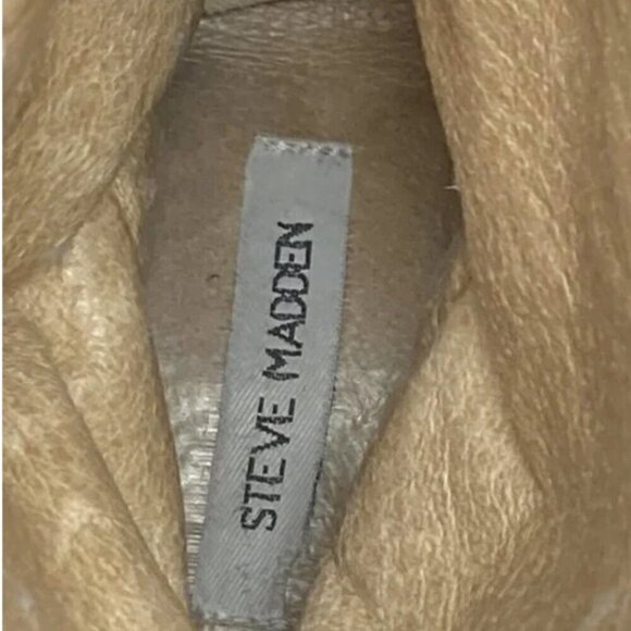 Steve Madden Hacienda Tall Distressed Brown Leather Boots - Size 10 - Picture 8 of 9